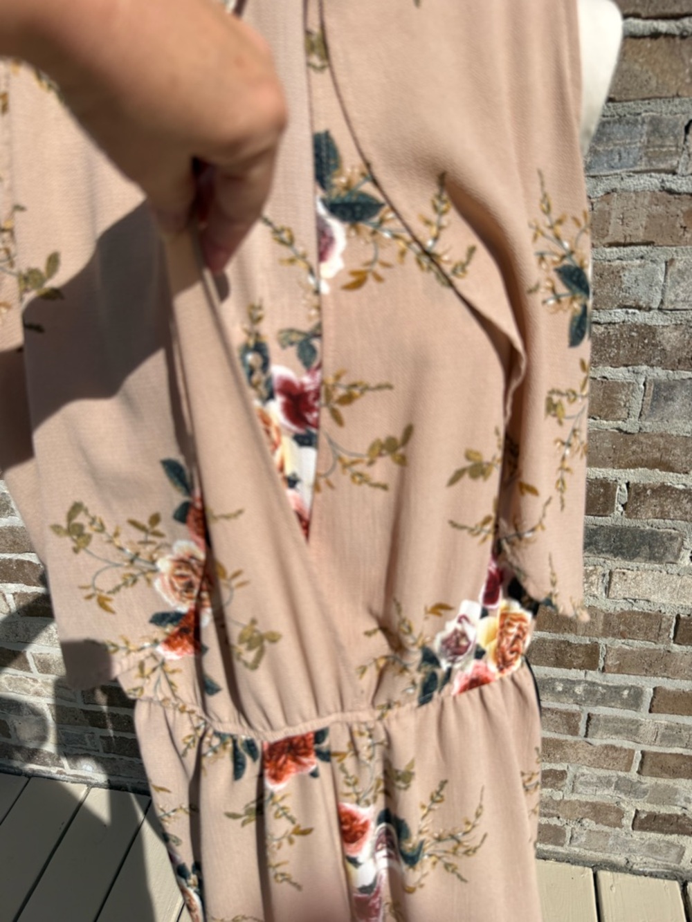 Umgee medium floral shorts romper sleeveless - Picture 5 of 7